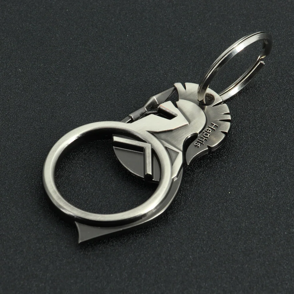 Hephis hero High End Car Key chain Sparta warrior God OF War Keychains Bottle Opener Unpacker Holder Ring For Men Gift K11 | Украшения и
