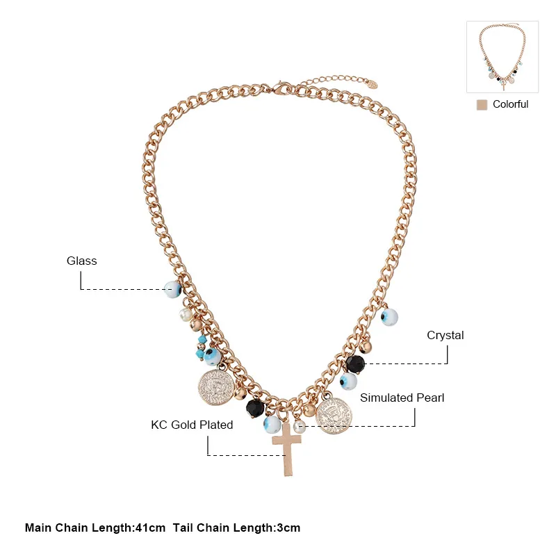 Neoglory ювелирное изделие кристалл имитация жемчуга цепочка для глаз ожерелья