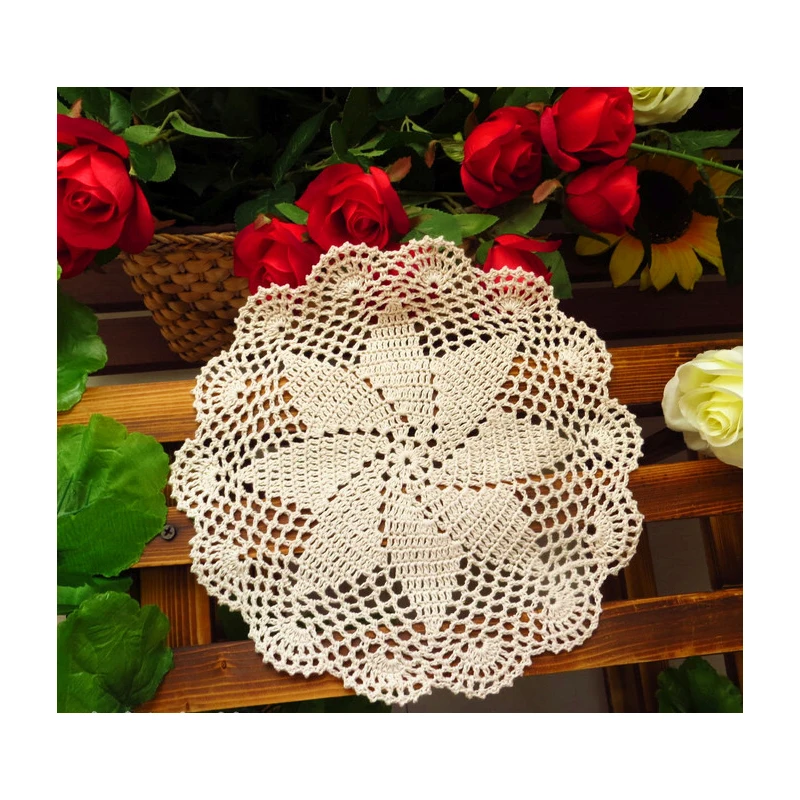 Винтажные Оптовые домашние приборы для вязания крючком с цветами ручной работы 12