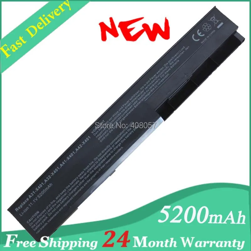 Аккумулятор для ноутбука Asus 5200 мАч 6 ячеек X301 X301A X301U X401 X401A X401U X501 X501A X501U|laptop