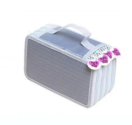 Cute Kawaii Penalties School Pencil Case 36/48/72 Holes Penal Pencilcase 3/4 Layers Multifunction Large Pen Box Stationery Pouch - Цвет: Светло-зеленый