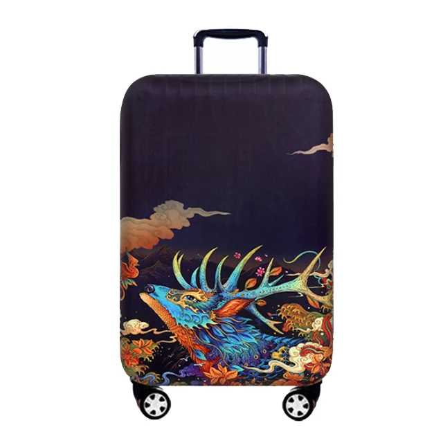 C-Luggage cover Жираф чехол для чемодана эластичные Защитные Чехлы 18-32 дюймов Дорожная сумка на колесах багажник пыли Чехол дорожные аксессуары - Цвет: C-Luggage cover
