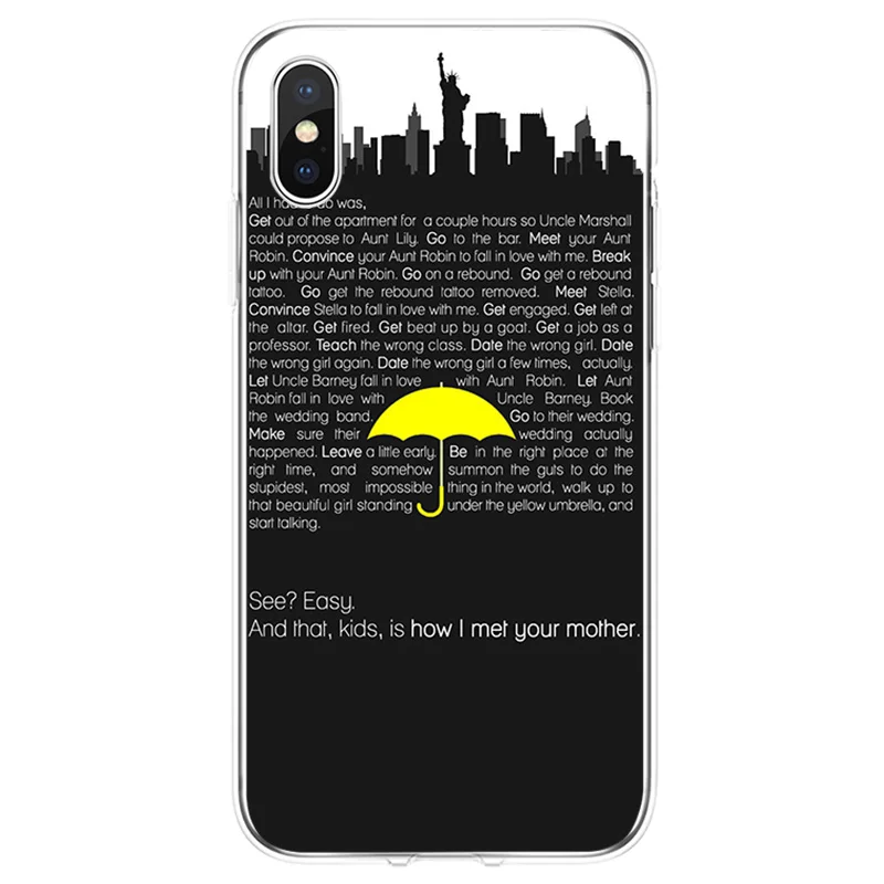 How i met your mother himym Чехол Мягкий силиконовый чехол для телефона iPhone 6 6plus 7 8plus 5 5S 5C SE X XS