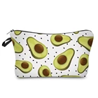 BBL 3D печать девушка дорожная косметичка Арбуз Фрукты Банан портативный молния макияж сумки красота органайзер косметичка