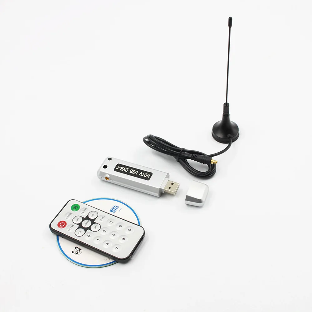 Цифровой DVB-T TV Stick HD тюнер приемник рекордер ТВ Радио с антенной пультом