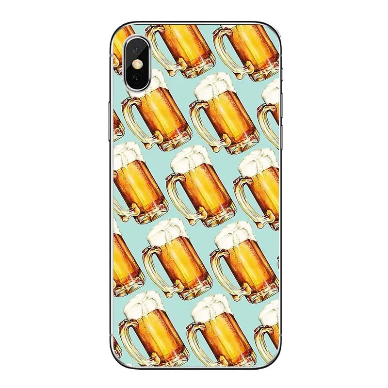 Soft Silicone TPU Case For iPod Touch iPhone 4 4S 5 5S 5C SE 6 6S 7 8 X XR XS Plus MAX Fun Beer A Glass of Cool Summer Skin |