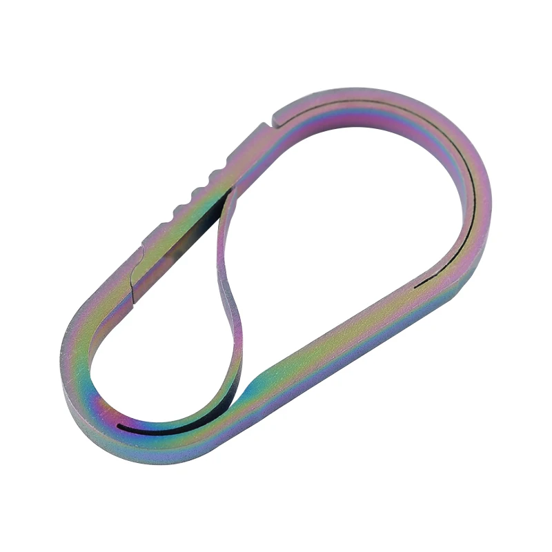 Наружные инструменты карабин из титанового сплава TC4 пружинная защелка зажим для