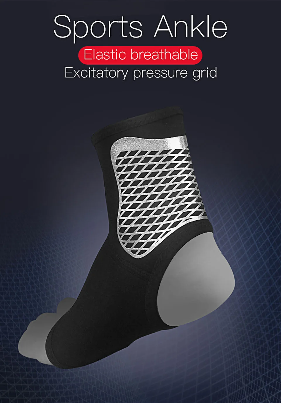 GOBYGO 1PCS Sports Ankle Support Elastic Ankle Brace Guard Foot Protector Basketball Football Taekwondo Ankle Protection