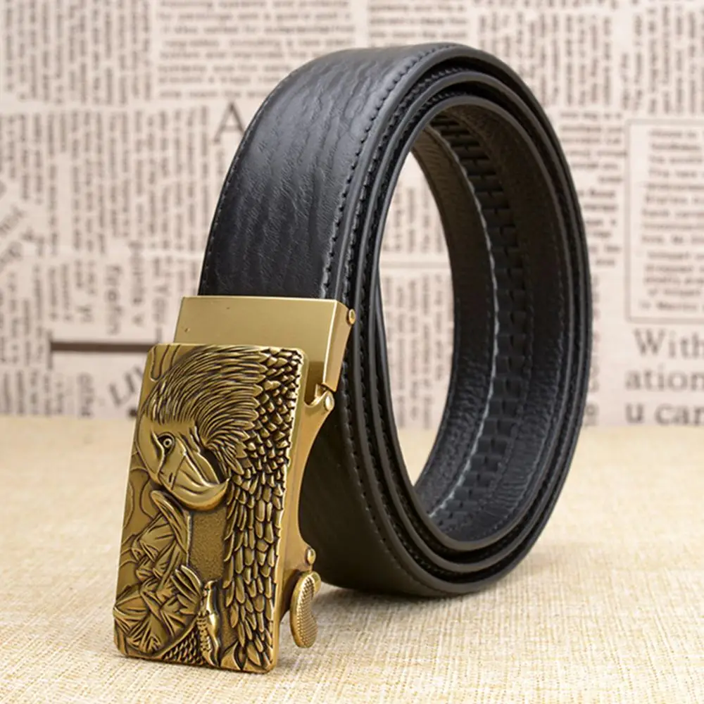 Рождественский подарок Новая Мужская поясная пряжка ремни коровья кожа