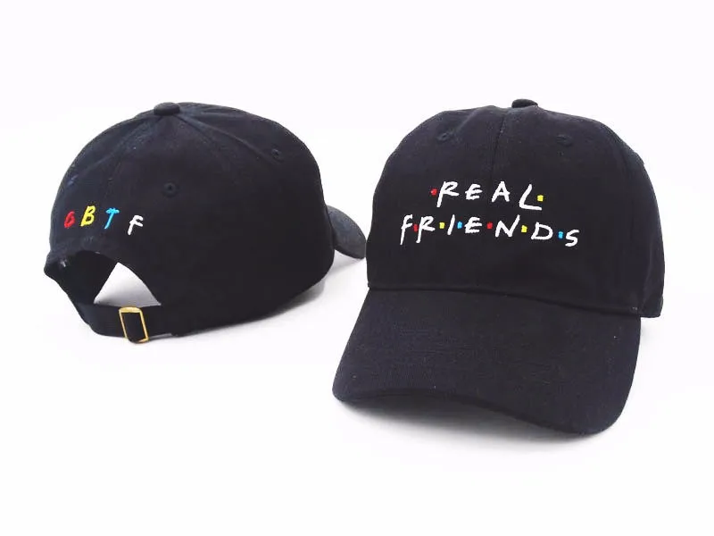 Кепка для мужчин и женщин редкая бейсболка с надписью Real Friends Кепка-снепбек в
