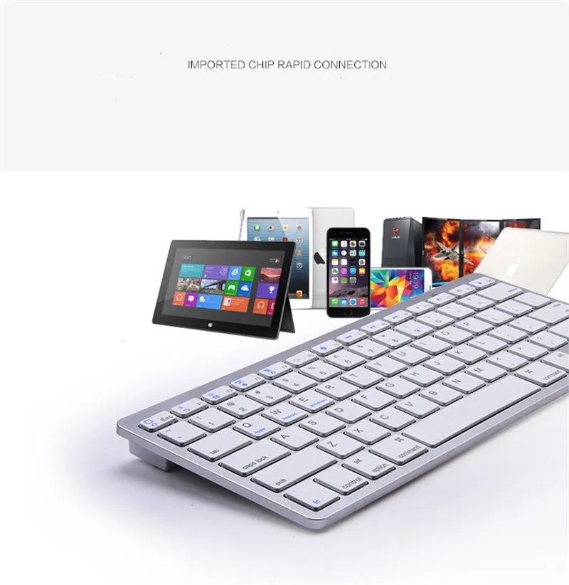 Bluetooth Keyborads тонкий беспроводной Русский Испанский корейский французский