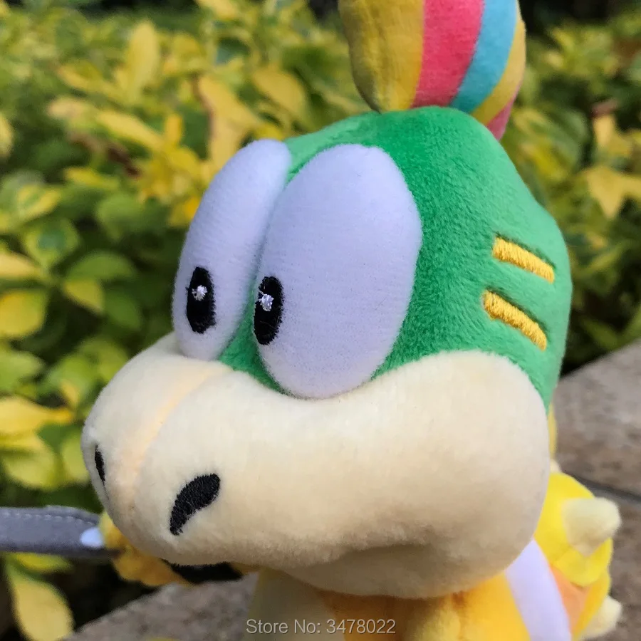 

Super Bros Plush Toy Lemmy Koopa 5.5" Bowser Koopalings Son Baby Stuffed Animal Cute Doll