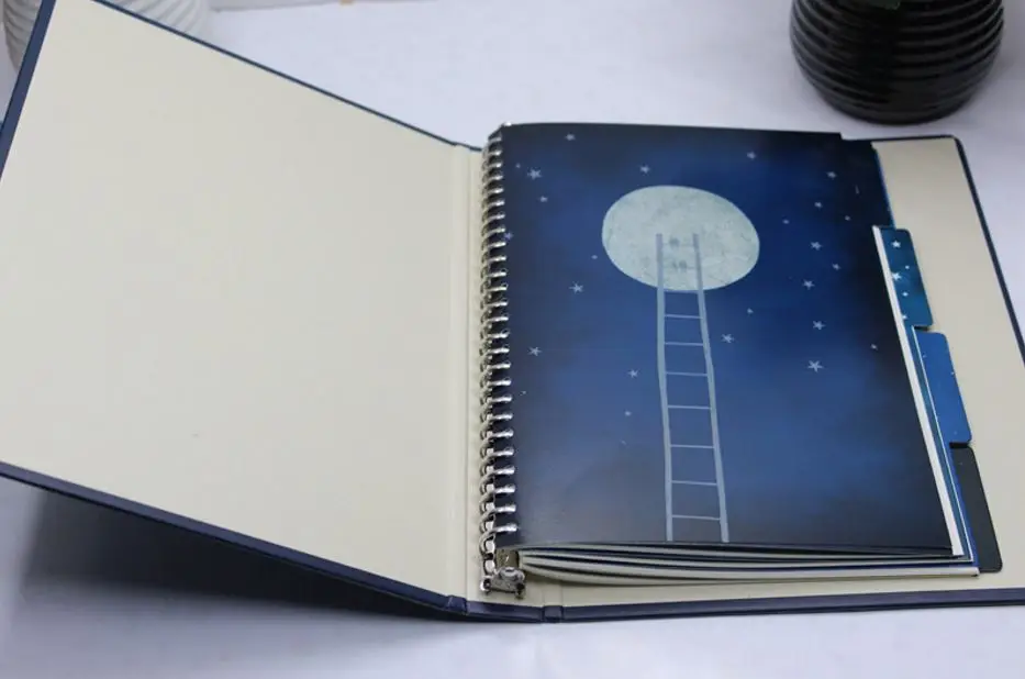 Galaxy Notebook Starry Sky A5 бумажная 80 листов с надписью Sky|galaxy notebook|ruled papera5 sheets |