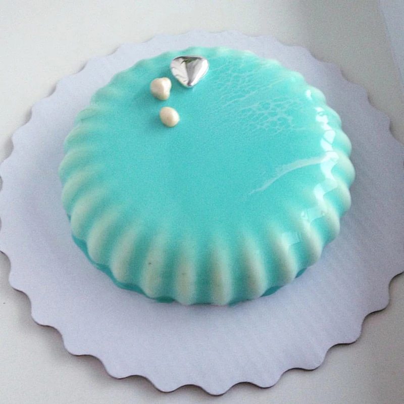 

FILBAKE 3PCS Bakeware Different Round Shaped Black 3D DIY Silicone Chocolate Mousse Ice-cream Mold Dessert Baking Cake Pan