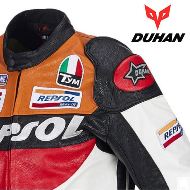 Модные гоночные мотоциклетные куртки 2021 мотоциклетная куртка GP REPSOL кожаная из