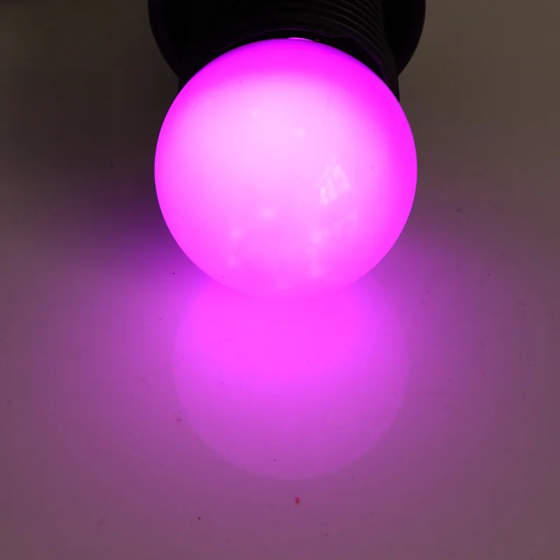 purple Ампульная RGB Светодиодная лампа E27 B22 12v 24v 110v 220v Мини водонепроницаемый красочный маленький светильник 0,5 W декоративный энергосберегающий светильник ing - Испускаемый цвет: purple