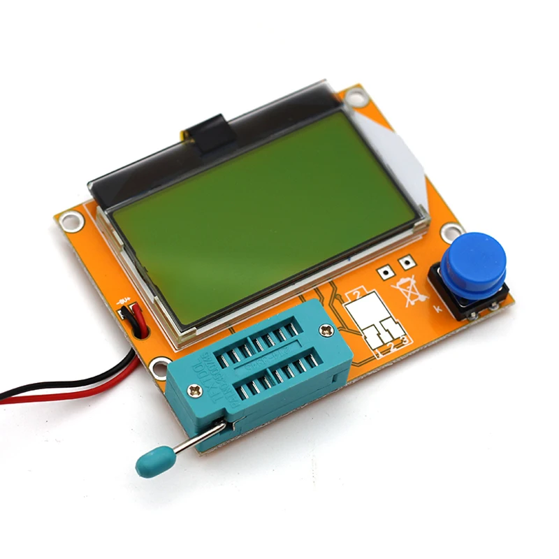 ЖК-мультиметр LCR-T4 ESR mega328 M328 Транзистор тестер для DIY Электронный комплект с акриловым чехол