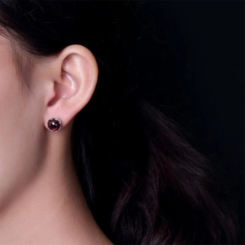 Женские серьги гвоздики из серебра 2019 пробы с мозаикой