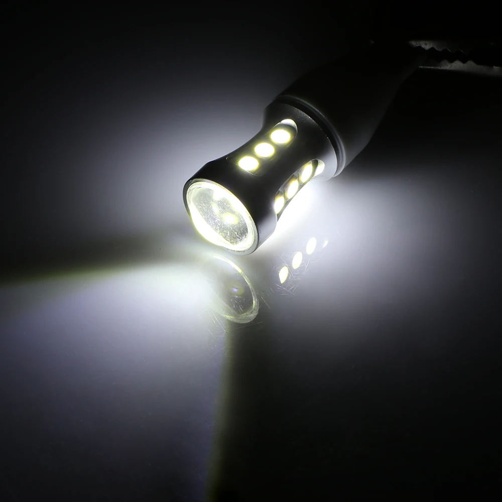 T15 Led Bulb Canbus OBC Error Free Interior Emitter LED 921 912 W16W Car lamps External Auto Lights 18-SMD 3030 6000K White | Автомобили и