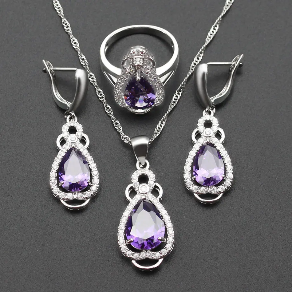 Чудесные оранжевый Morganite 925 Цвет Ювелирные наборы для Для женщин Серьги/Цепочки и