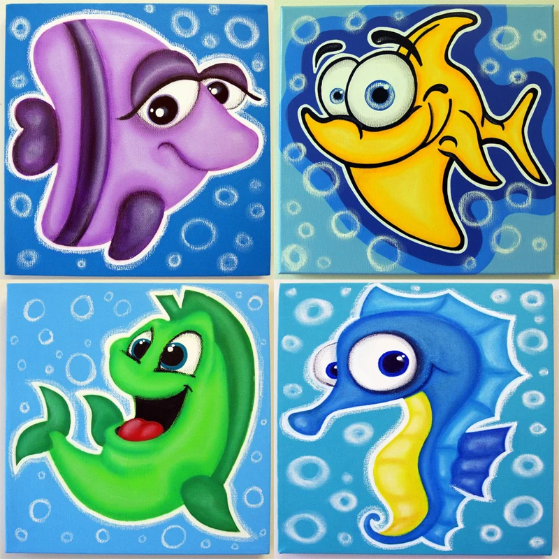 Fish Sea World Animal DIY алмазные картины Вышивка мозаика Алмазный паста вышивка крестиком