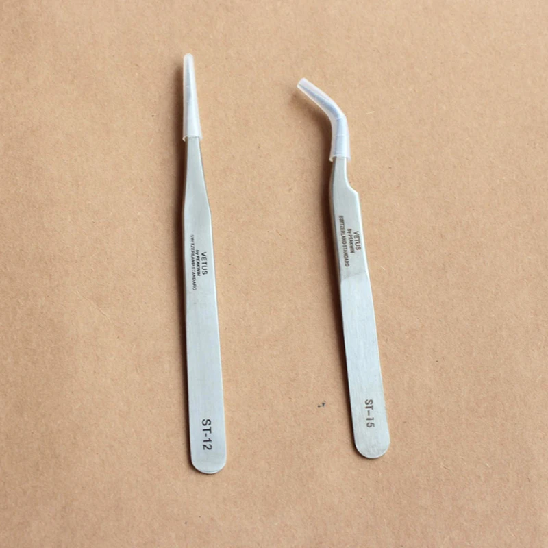 Швейцария 304 нержавеющая сталь для наращивания ресниц пинцеты прямые изогнутые