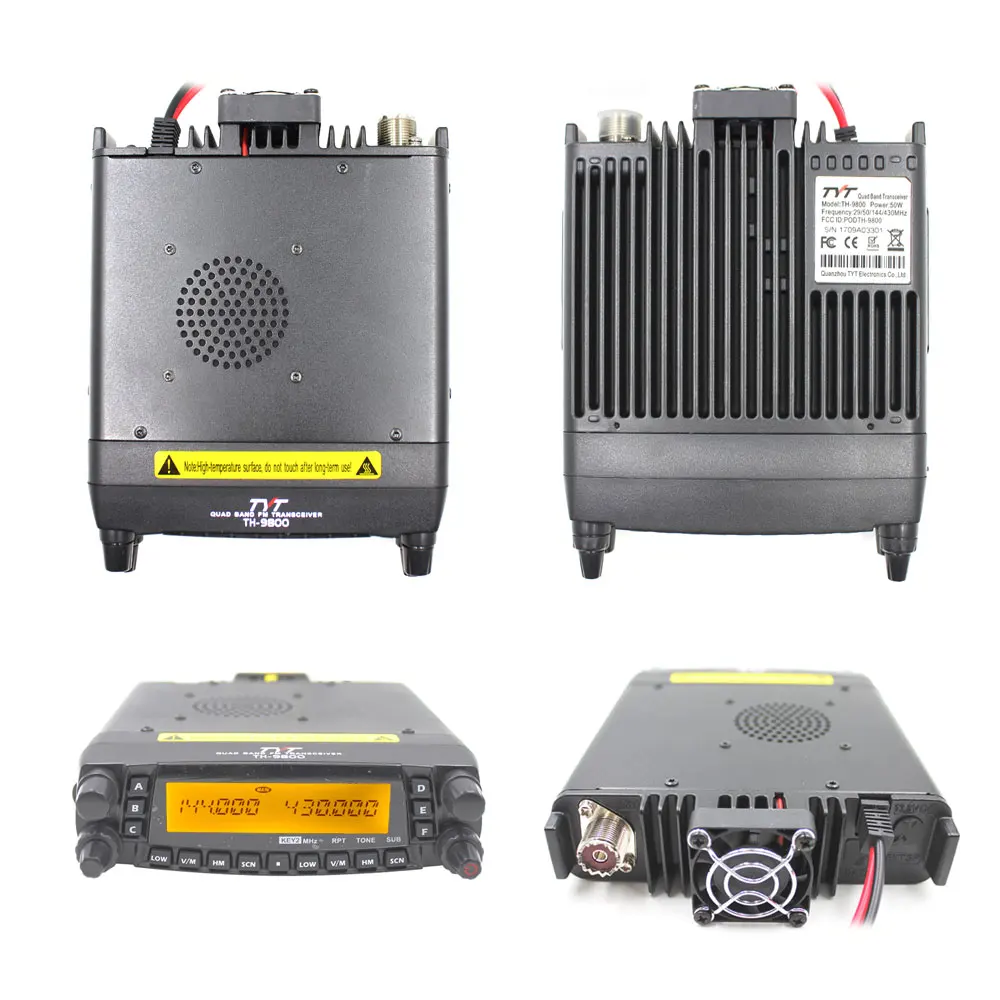 Профессиональная TYT TH 9800 Автомобильная радиостанция Quad Band 29/50/144/430 МГц и покрытия
