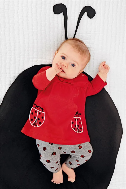 2 шт. Топ с длинным рукавом и штаны для новорожденных девочек|baby girl clothing set|baby