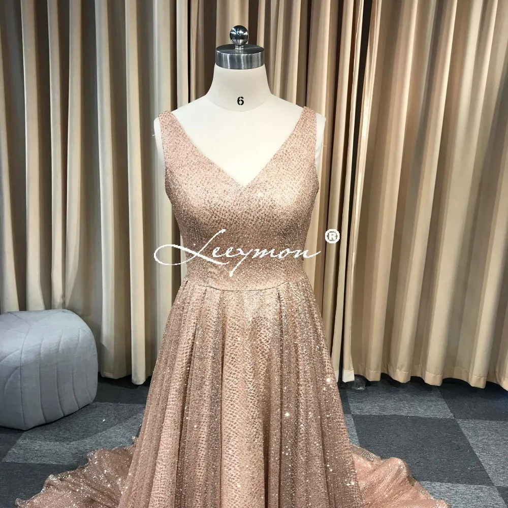 Robe De Soiree блестящее вечернее платье без рукавов V Nec Nude вечернее платье длиной до пола строгое длинное вечернее платье