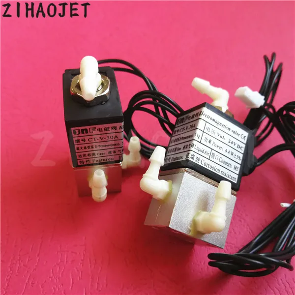 5pcs/lot JNF UV printer solenoid valve for Flora LJ3208 LJ320 Myjet Yongli Aifa Infinity plotter 3 ways ink 24V DC | Компьютеры и офис