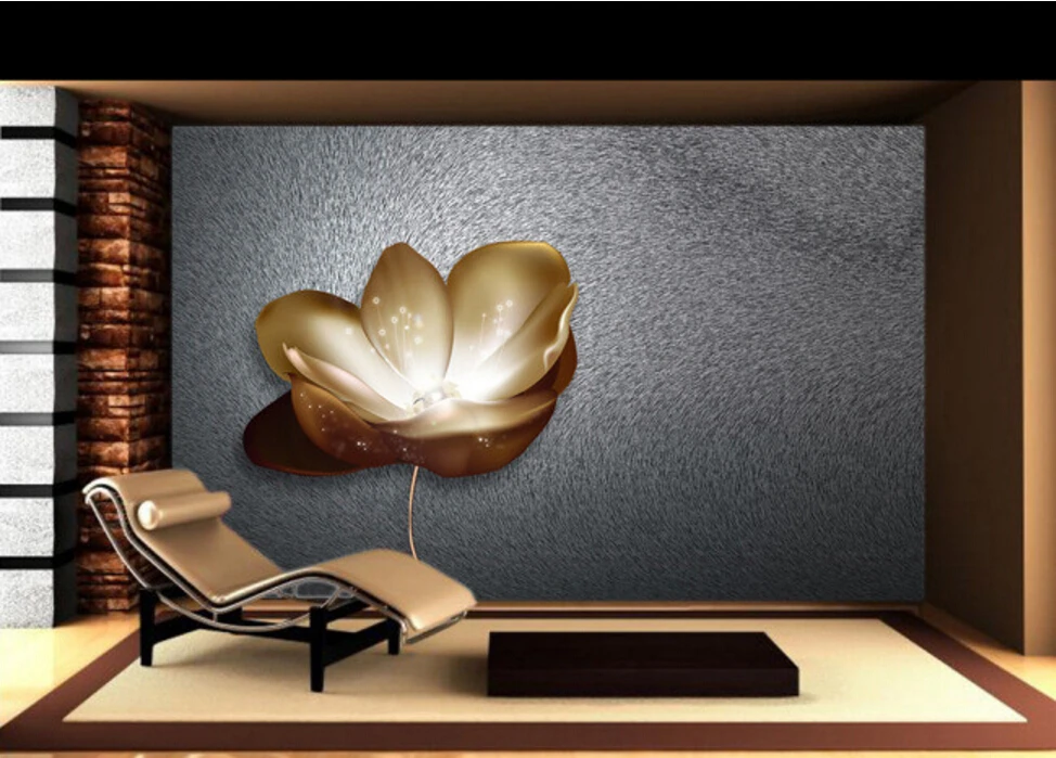 Обои Цветочные на заказ жемчужные цветы 3D стереоскопические обои для гостиной