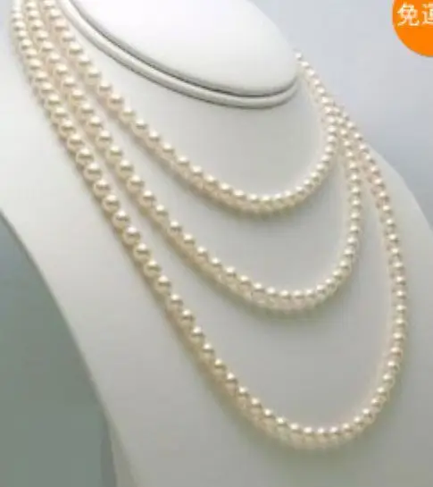 Ожерелье из натурального пресноводного жемчуга 7 8 мм длиной 60 дюймов|freshwater pearl
