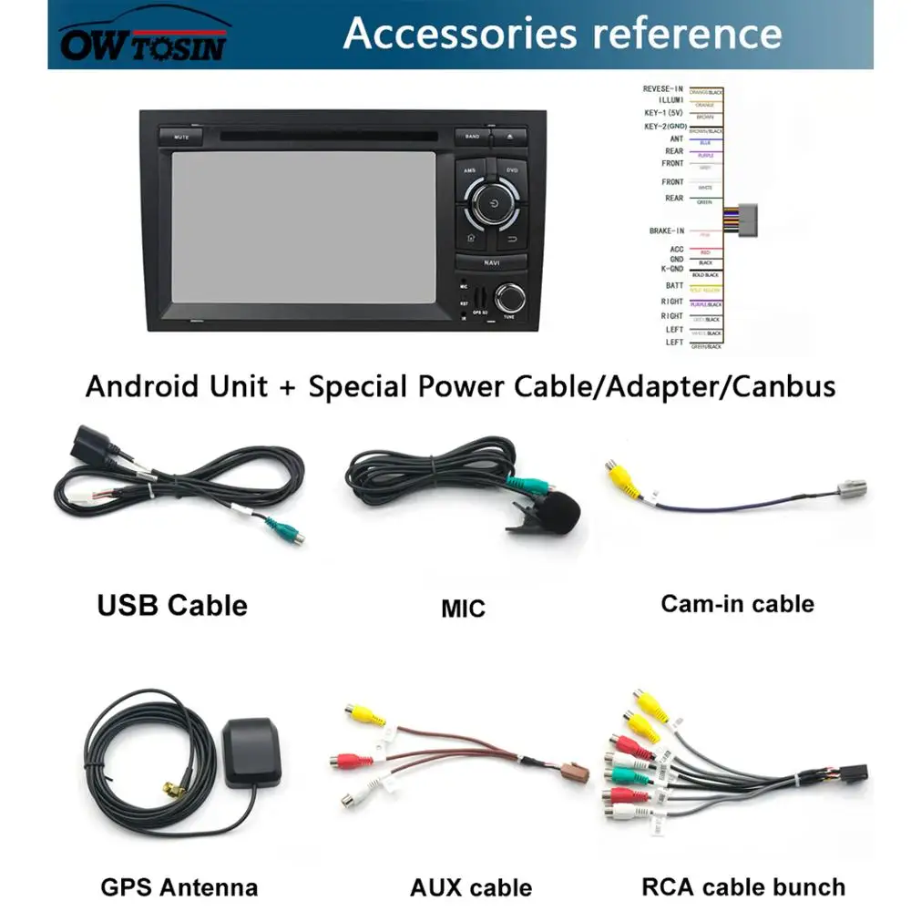 " ips 8 ядерный 4G+ 64G Android 9,0 автомобильный DVD радио мультимедиа gps Navi для Audi A4 B6 B7 S4 2002-2008 DSP CarPlay Parrot BT стерео