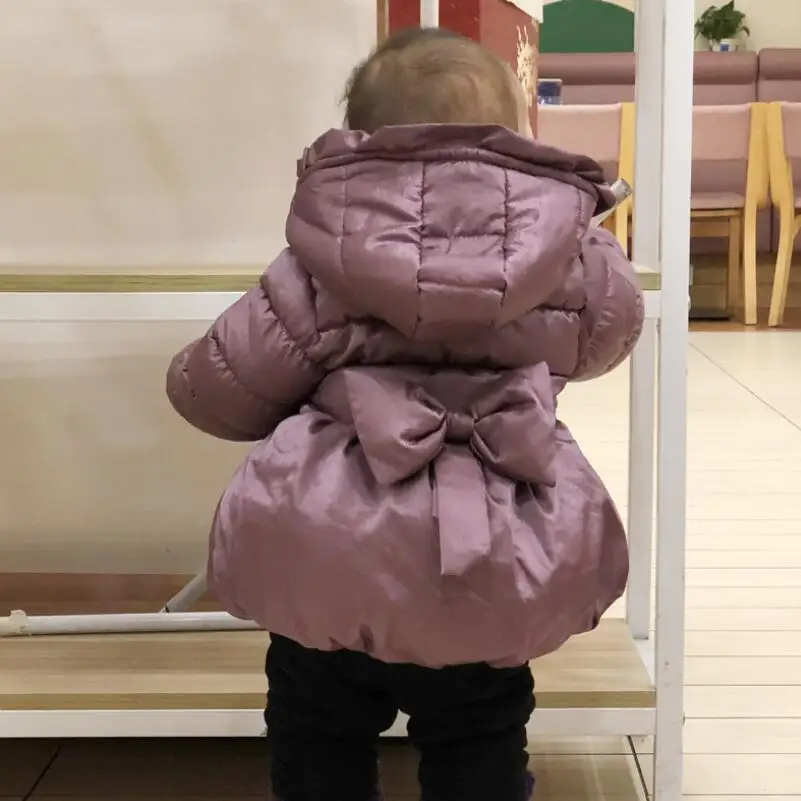 2019 теплое зимнее пальто для маленьких девочек парка на подкладке с длинными