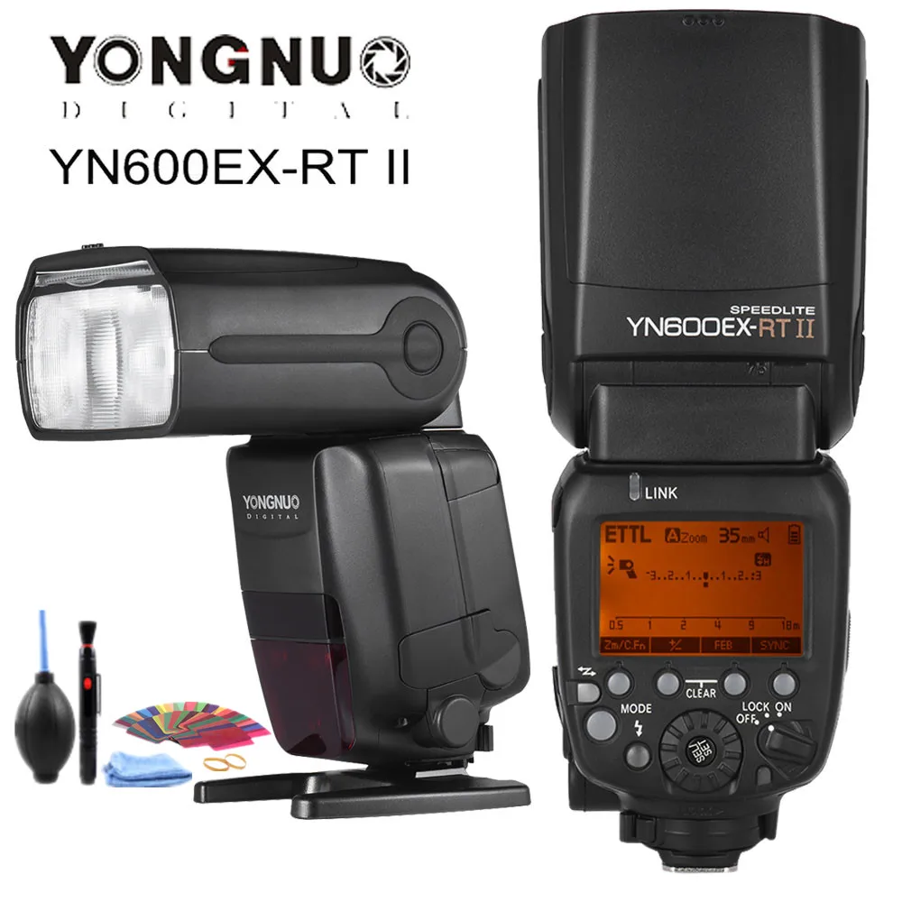 

YONGNUO YN600EX-RT II TTL Master Flash Speedlite for Canon Camera 2.4G Wireless 1/8000s HSS GN60 Support Auto/ Manual Zooming