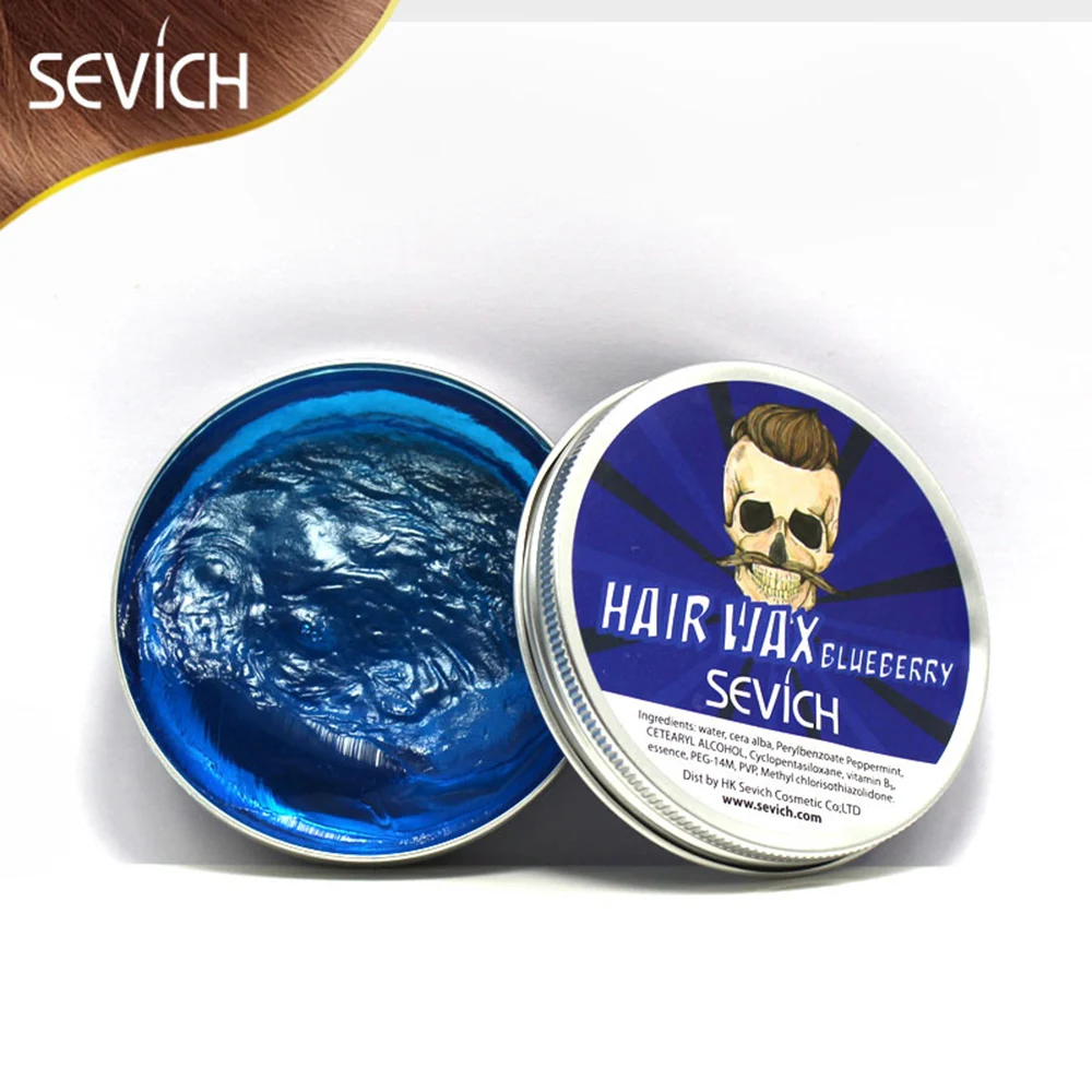 Blueberry 90 г стильные продукты для укладки, несколько ароматов, мужской Стайлинг, макияж, натуральный воск для создания причесок, глина для волос, сильный крем для укладки волос, инструменты для волос - Цвет: Blueberry
