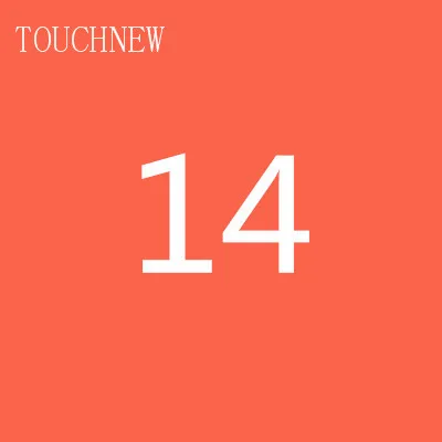 14 TOUCHNEW на заказ, одноцветные эскизные маркеры на спиртовой основе, двойная головка, кисть, маркеры, ручка для рисования, манга, товары для рукоделия, маркеры - Цвет: 14