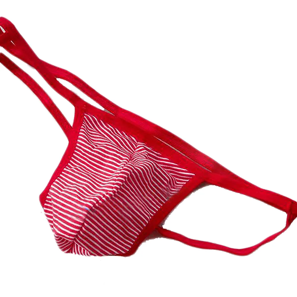 Мужские трусы бикини с низкой посадкой в полоску|G-стринги и танга| |