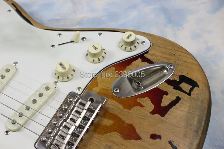 Custom Shop 100% ручная работа super relic st электрогитара Олдер старомодный стиль настоящая