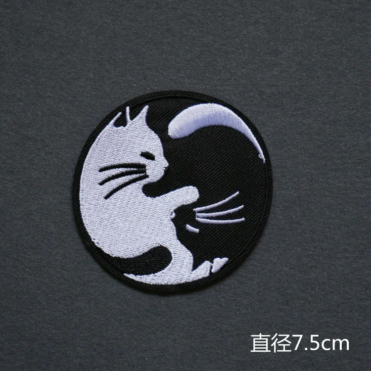 Sun Moon/в форме сердца рука кошка &quotсделай сам&quot значки Звездная ночь живопись