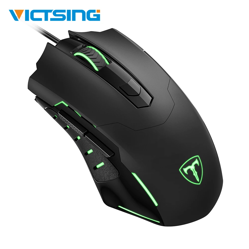 VicTsing PC098 игровая мышь 3200 dpi регулируемые проволочные Мыши Эргономичный дизайн