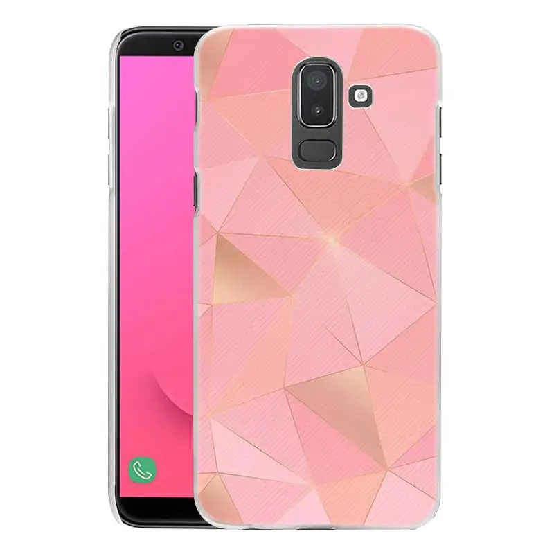 14 Чехол для телефона samsung Galaxy A9 A7 A8 A6+ Plus A5 A3 жесткий пластиковый прозрачный чехол с геометрическими фигурами - Цвет: 14