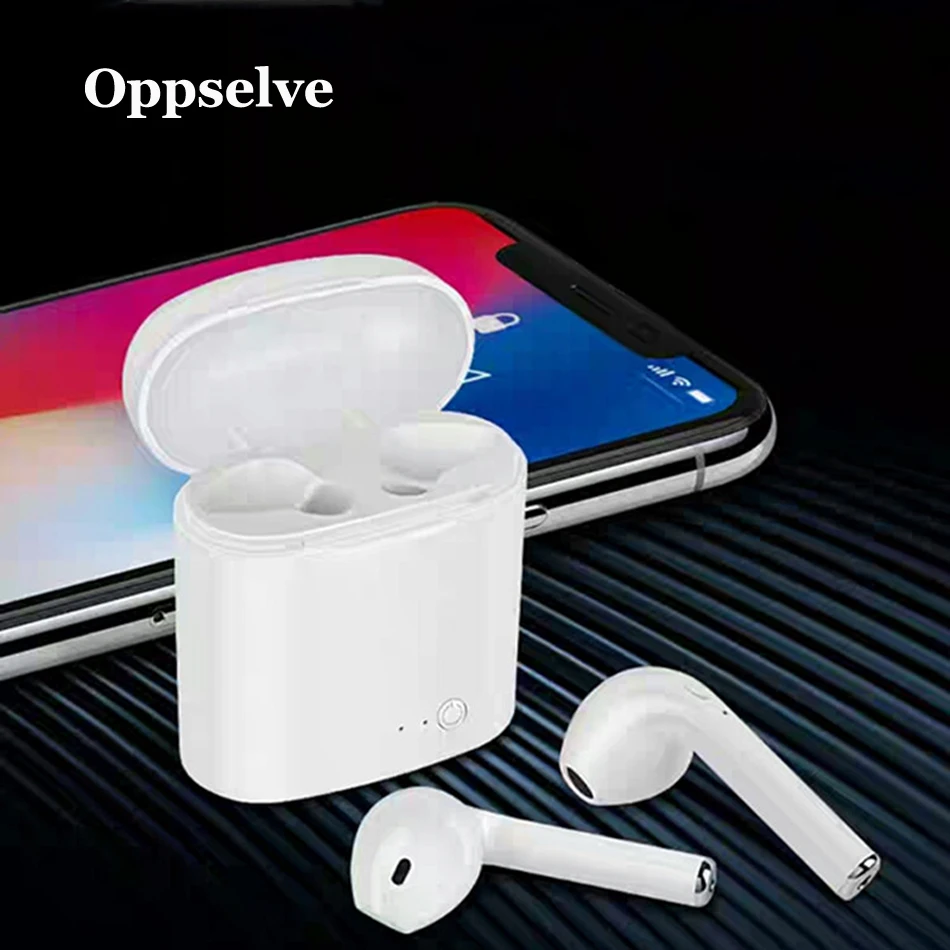 Oppselve i7s TWS Bluetooth наушники стерео наушник Беспроводной с зарядным устройством Mic