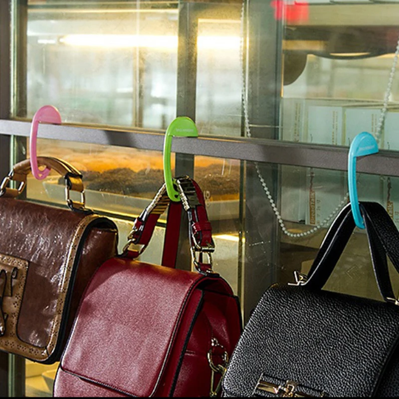 Plastic Bag Hook Mini Portable Buckle Table Desk Brim Purse Hanger Holder Handbag GJJJSN353 | Дом и сад
