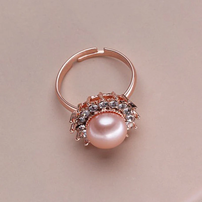 

YIKALAISI 2017 Fashion 100% Natural Freshwater Pearl Ring For Women 9-10cm Pearl jewelry 925 sterling silver jewelry For Women