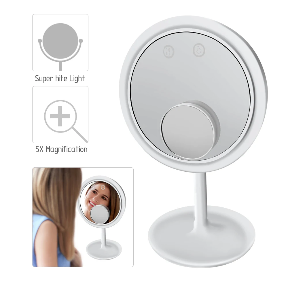 style2 LED makeup mirror зеркало для макияжа зеркало с подсветкой Светодиодный с освещенный туалетный столик зеркало 5X увеличительное miroir светодиодный miroir grossissant увеличительное с светодиодный подсветкой - Цвет: style2