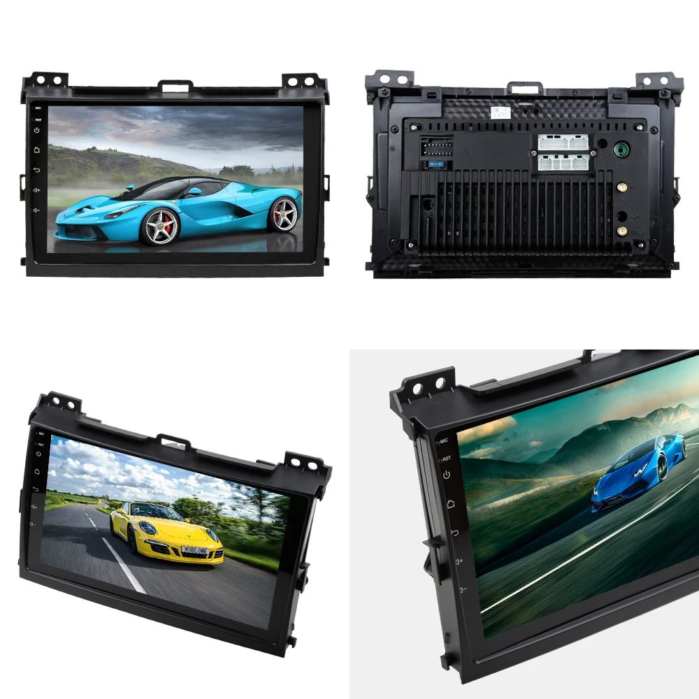 Sinosmart Автомобильный GPS навигатор радио для Toyota Prado 2004 2013 2din 2.5D IPS/QLED экран 8 ядер DSP