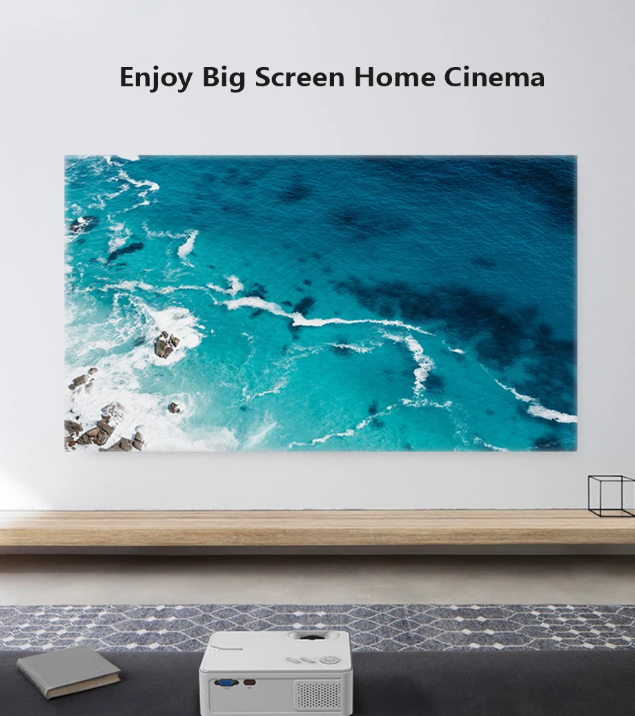 Smartldea 1800 люмен Мини светодиодный проектор портативный lcd 3D домашний кинотеатр проектор 1080P цифровой видео проектор с HDMI SD VGA AV USB
