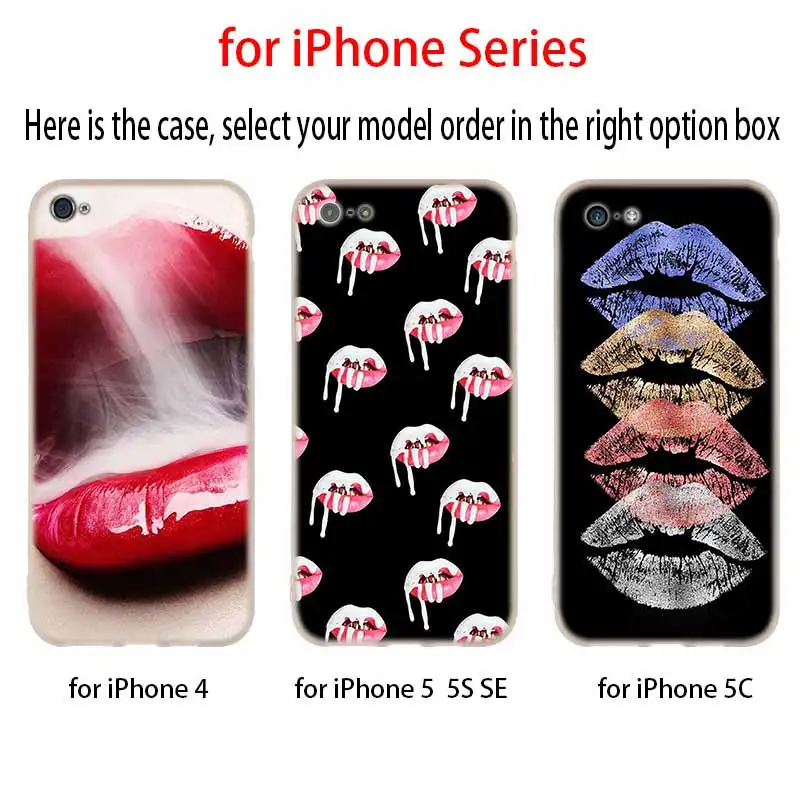 Кайли Дженнер Губы Губная Помада Make Up сексуальный силиконовый чехол мягкий для