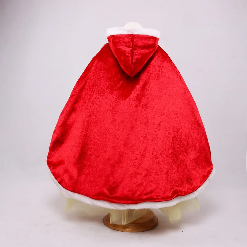 Kids Christmas Clothes Girl Dresses Hooded Cloak Costume Elsa Anna Little Red Hood Girls Capes for Dress | Детская одежда и обувь